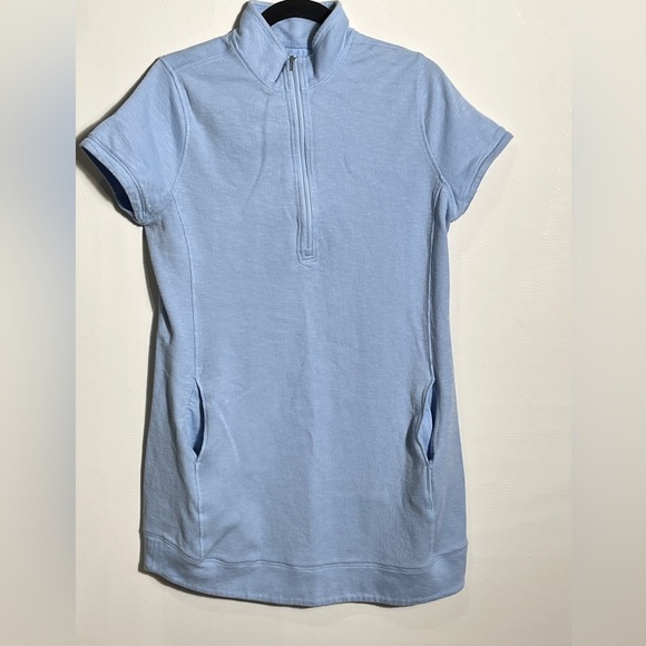 Legendary Light Blue Cotton Dress w Pockets Large NWD - Picture 2 of 10